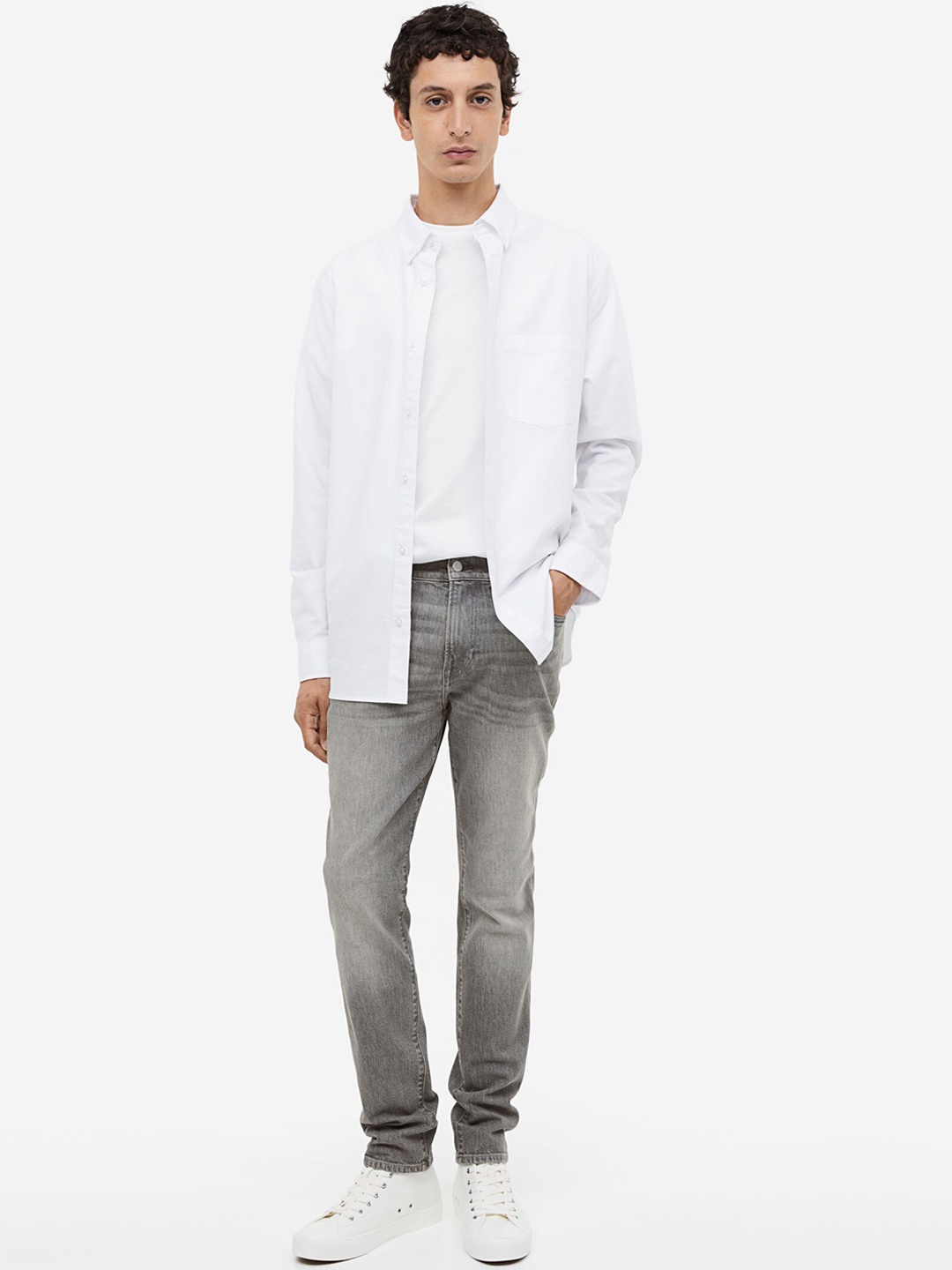 

H&M Men Skinny Jeans, Grey