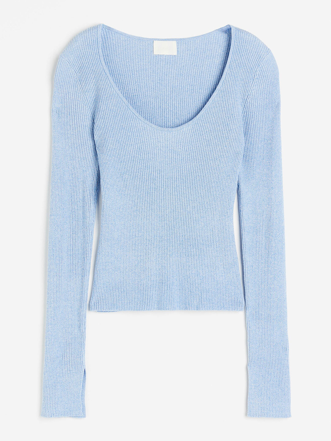 

H&M Women Rib-Knit Top, Blue