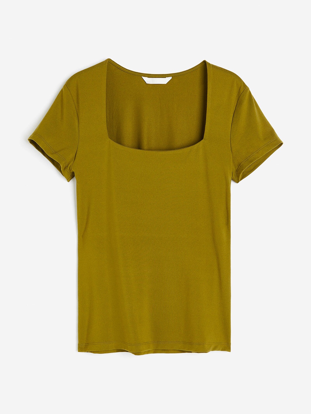 

H&M Women Square-Neck Top, Green