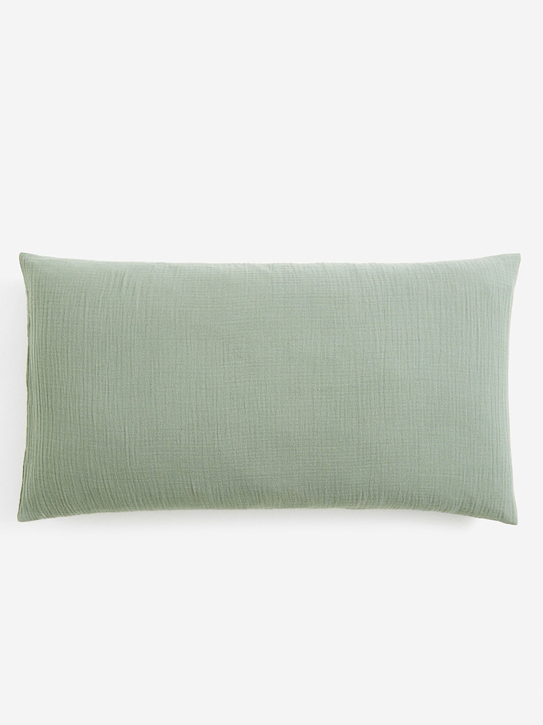 

H&M Green Cotton Muslin Pillowcase