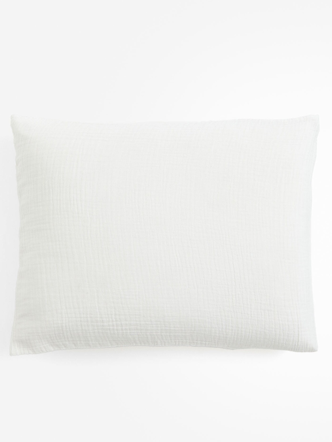 

H&M White Cotton Muslin Pillowcase