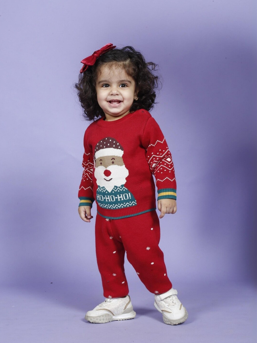

Greendeer Kids Pure Cotton Sweater With Jogger, Red