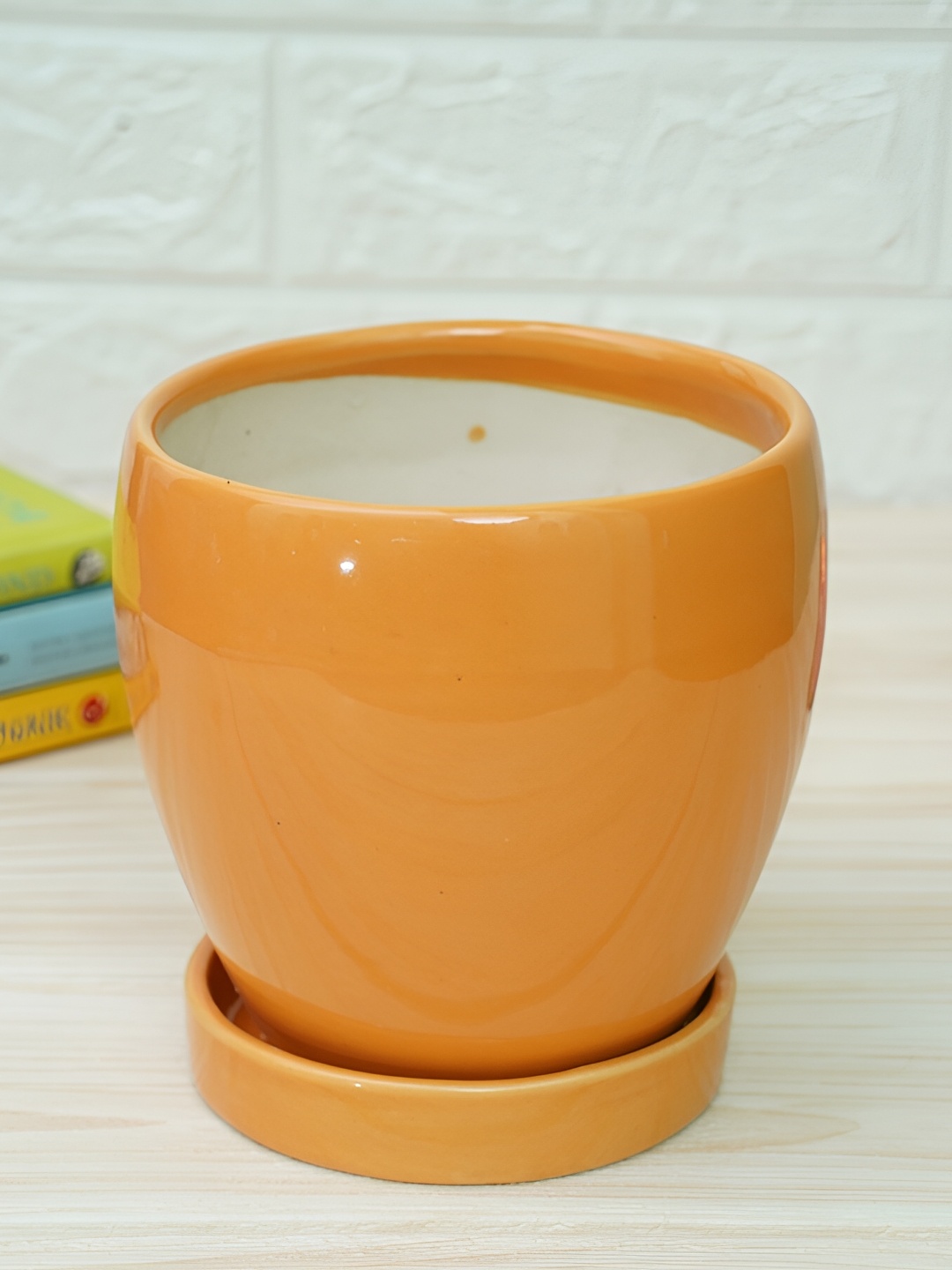 

GOLD DUST Orange Ceramic Fountain Planters