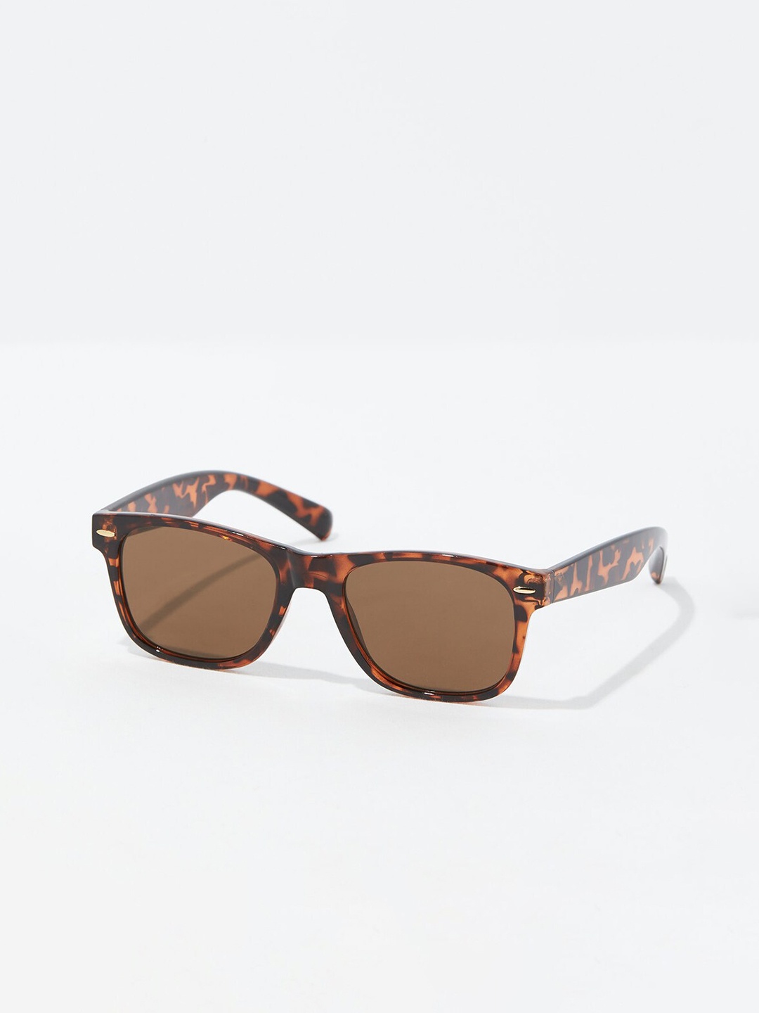 

AMERICAN EAGLE OUTFITTERS Men Clear Oval Sunglasses, Brown