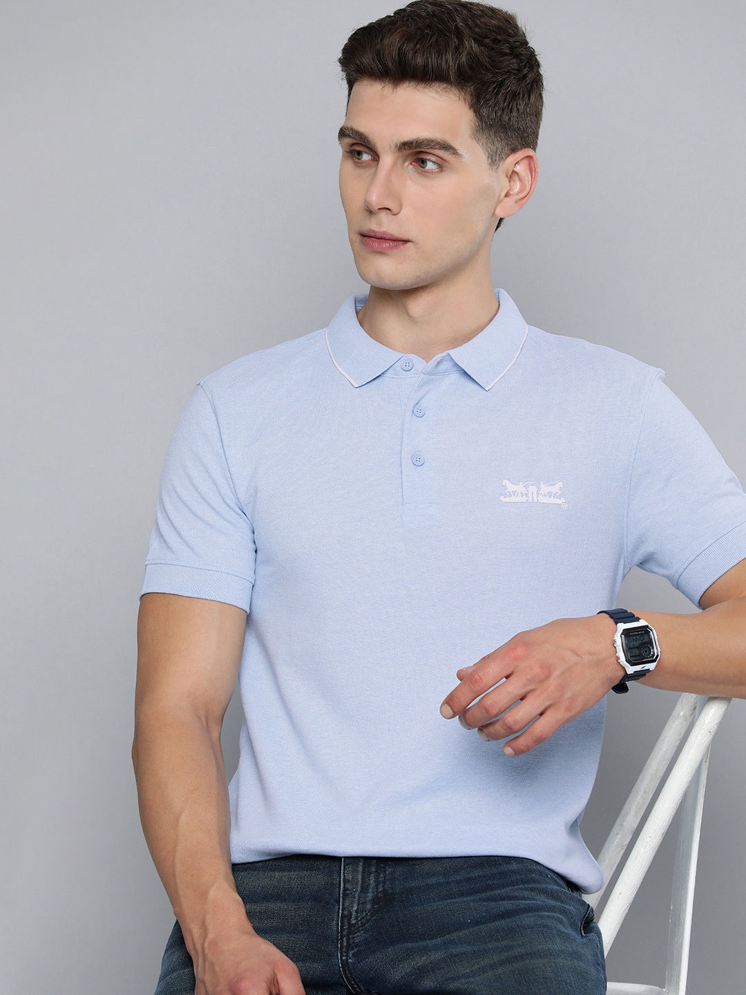 

Levis Polo Collar Slim Fit T-shirt, Blue