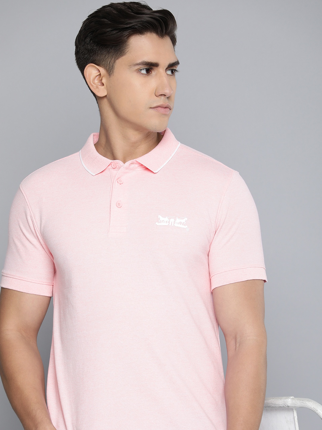 

Levis Polo Collar Slim Fit T-shirt, Pink