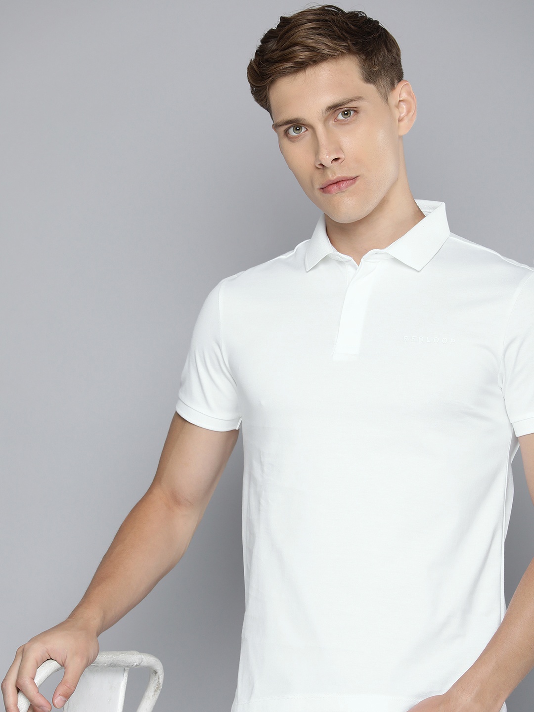 

Levis Polo Collar Pure Cotton Slim Fit T-shirt, White