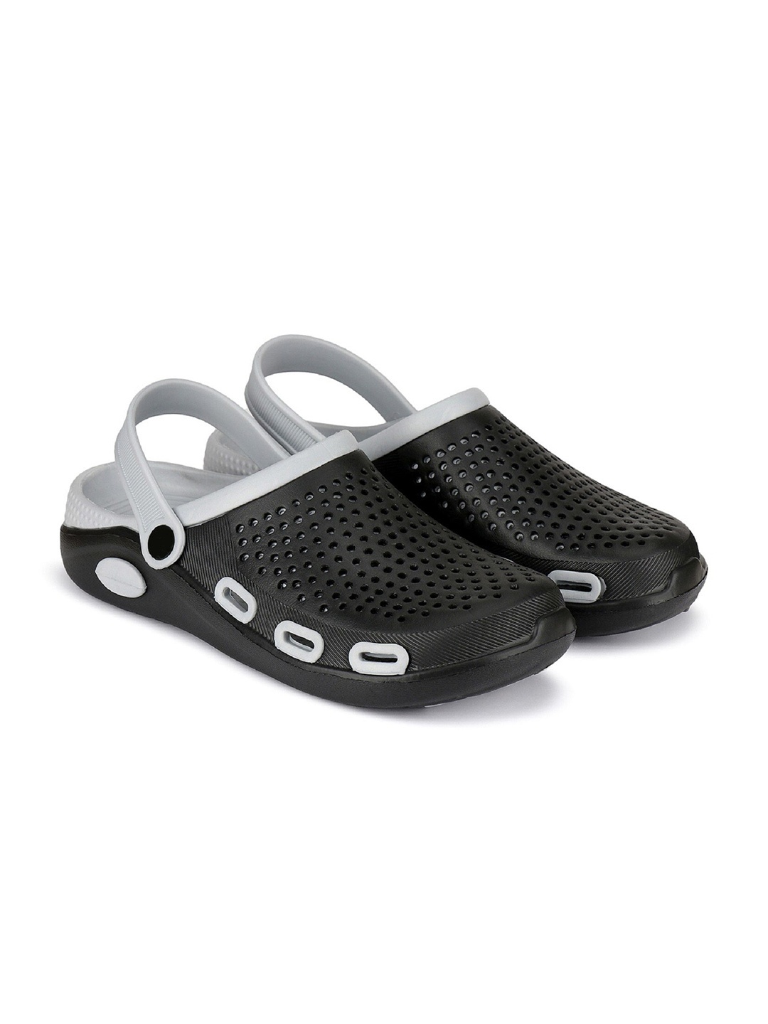 

BERSACHE Men Lightweight Rubber Clogs, Black