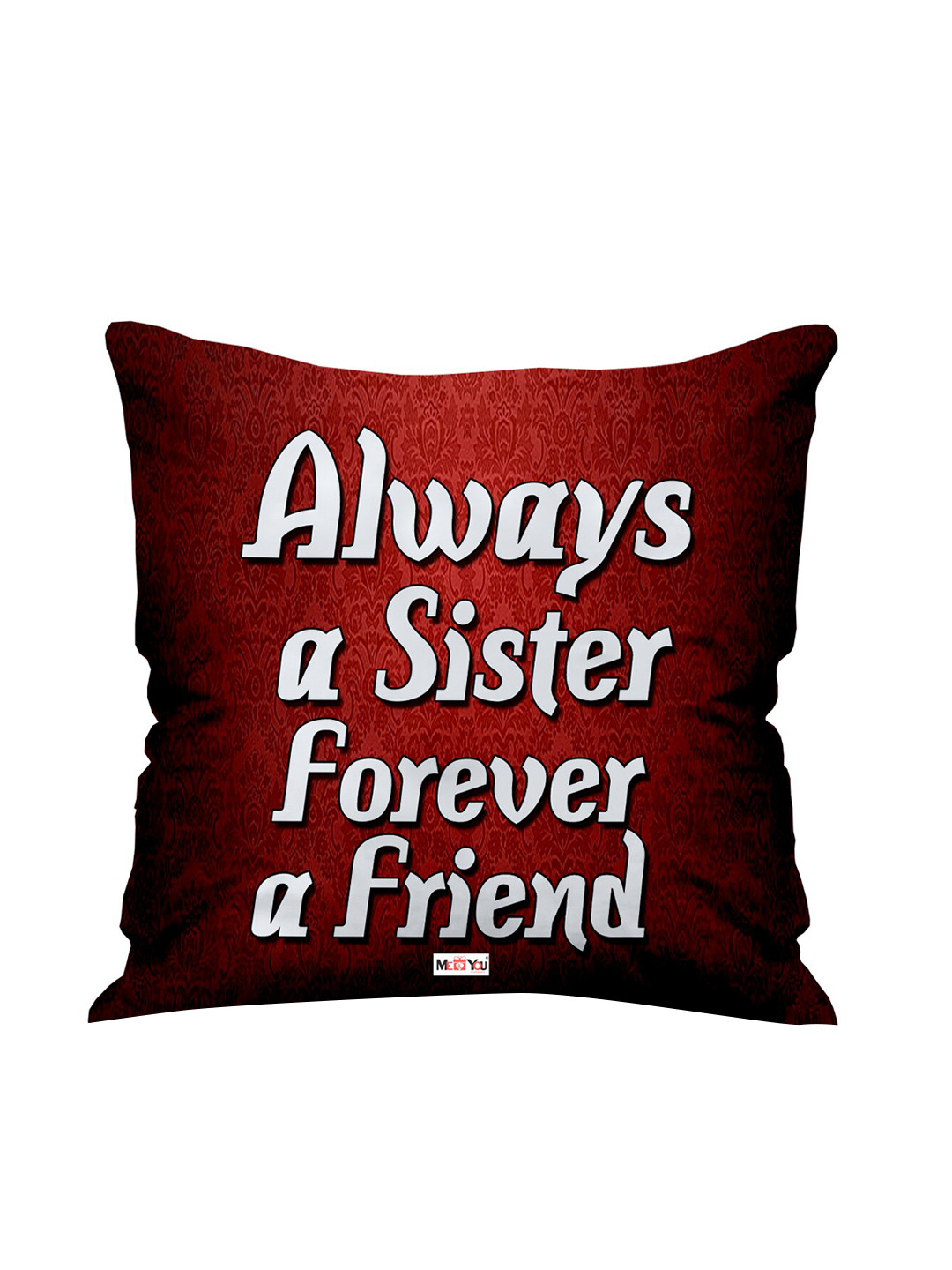 

ME & YOU Fibre Filled Polycotton Ultra Soft Cushion, Maroon