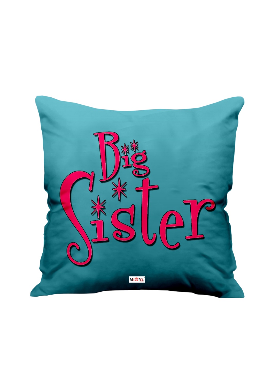 

ME & YOU Blue & Red Printed Square Cushion