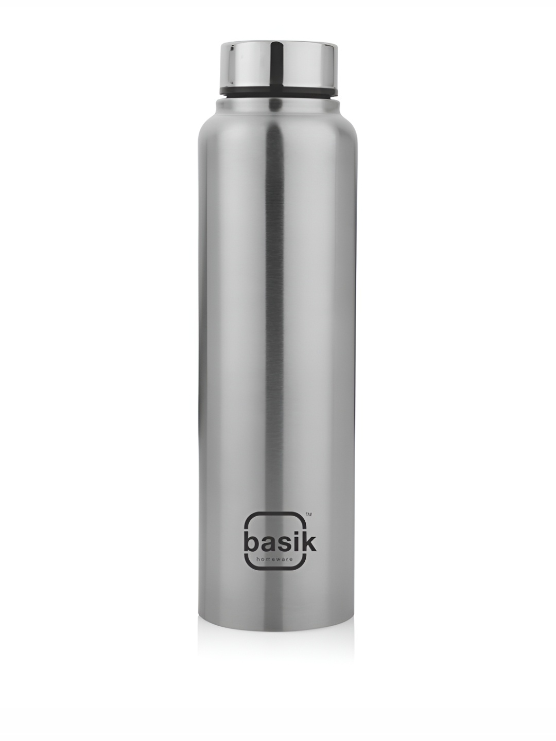 

BASIK Silver Toned Stainless Steel Water Bottle 950 ml