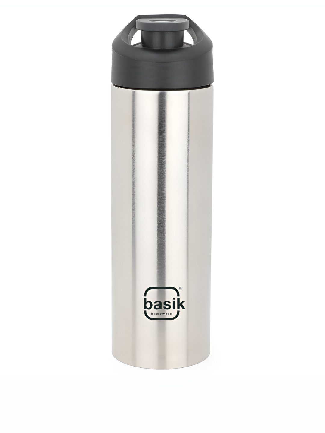 

BASIK Eureka 750 Silver-Toned Single Stainless Steel Water Bottle 600 ml