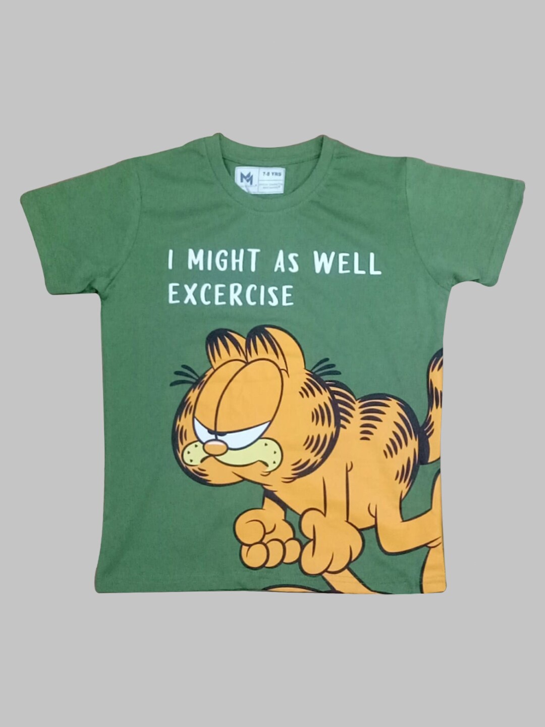 

Minute Mirth Boys Graphic Printed Pure Cotton T-shirt, Green