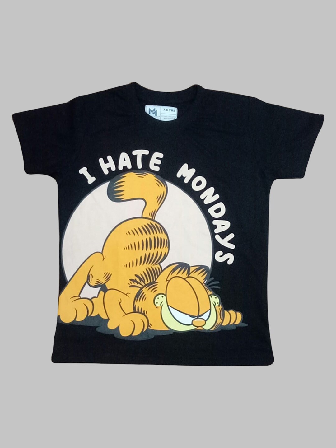 

Minute Mirth Boys Graphic Printed Pure Cotton T-shirt, Black
