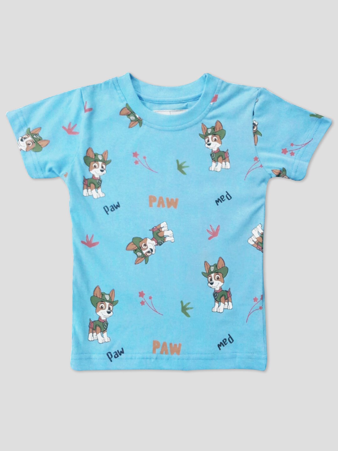 

Minute Mirth Infants Boys Conversational Printed Pure Cotton T-shirt, Blue