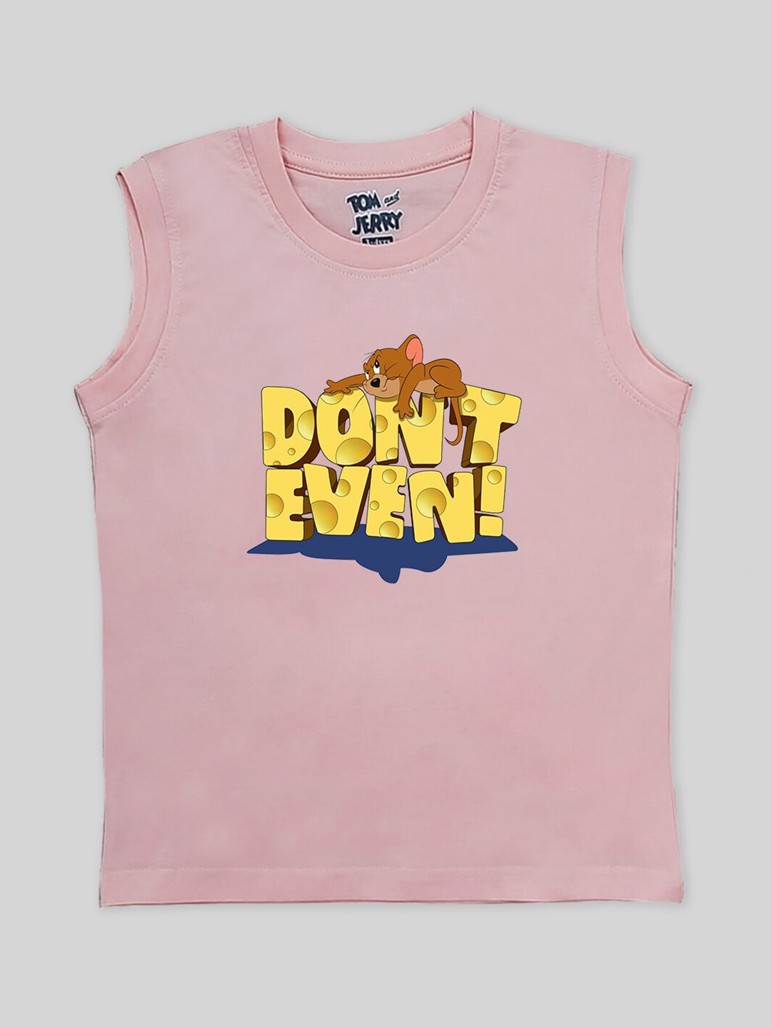 

Minute Mirth Infants Boys Jerry Printed Pure Cotton T-shirt, Pink
