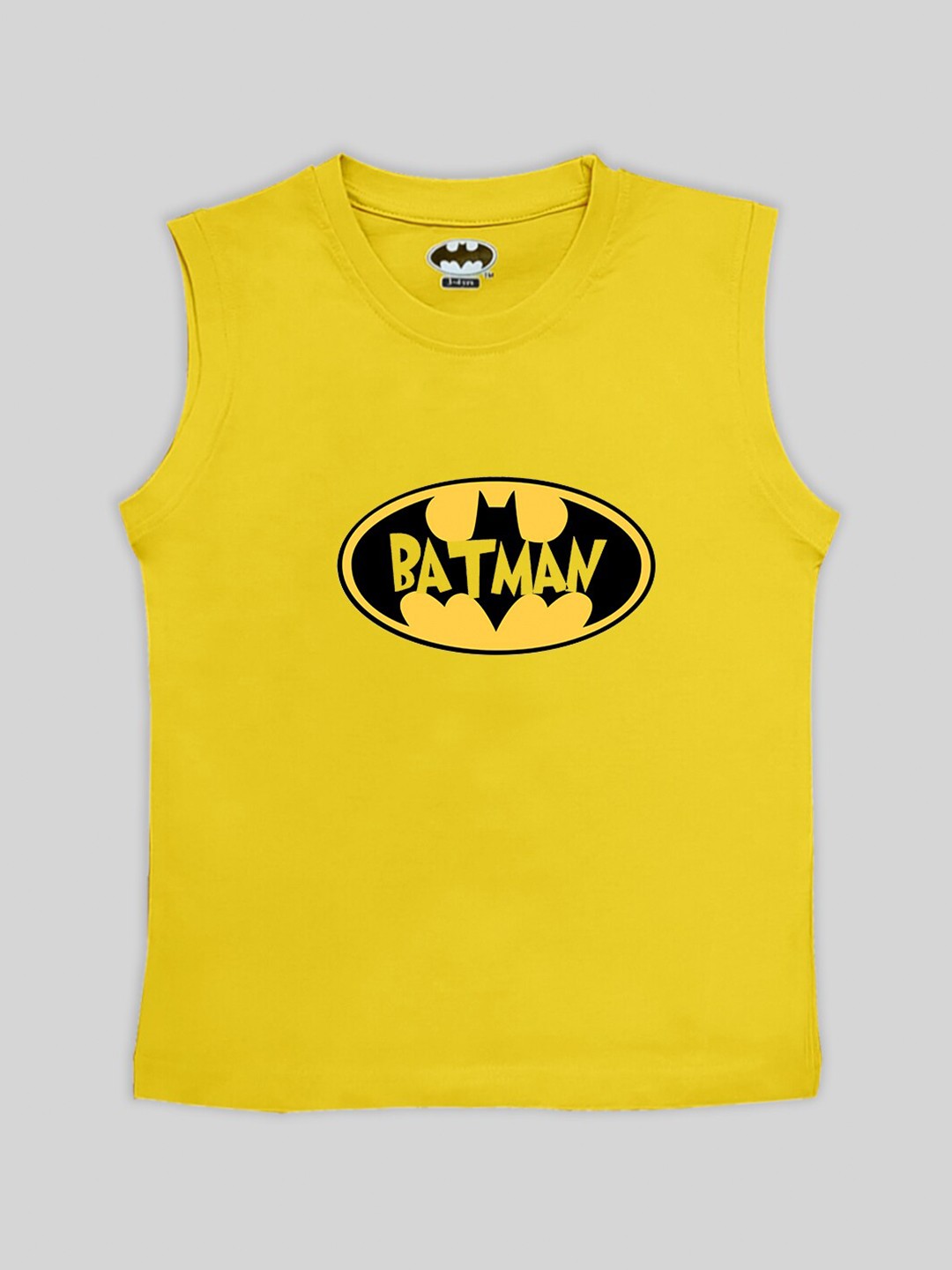 

Minute Mirth Boys Batman Printed Pure Cotton T-Shirt, Yellow