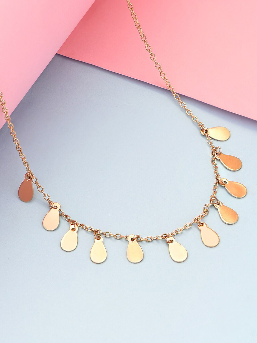 

ToniQ Gold-Plated Charms Choker Necklace