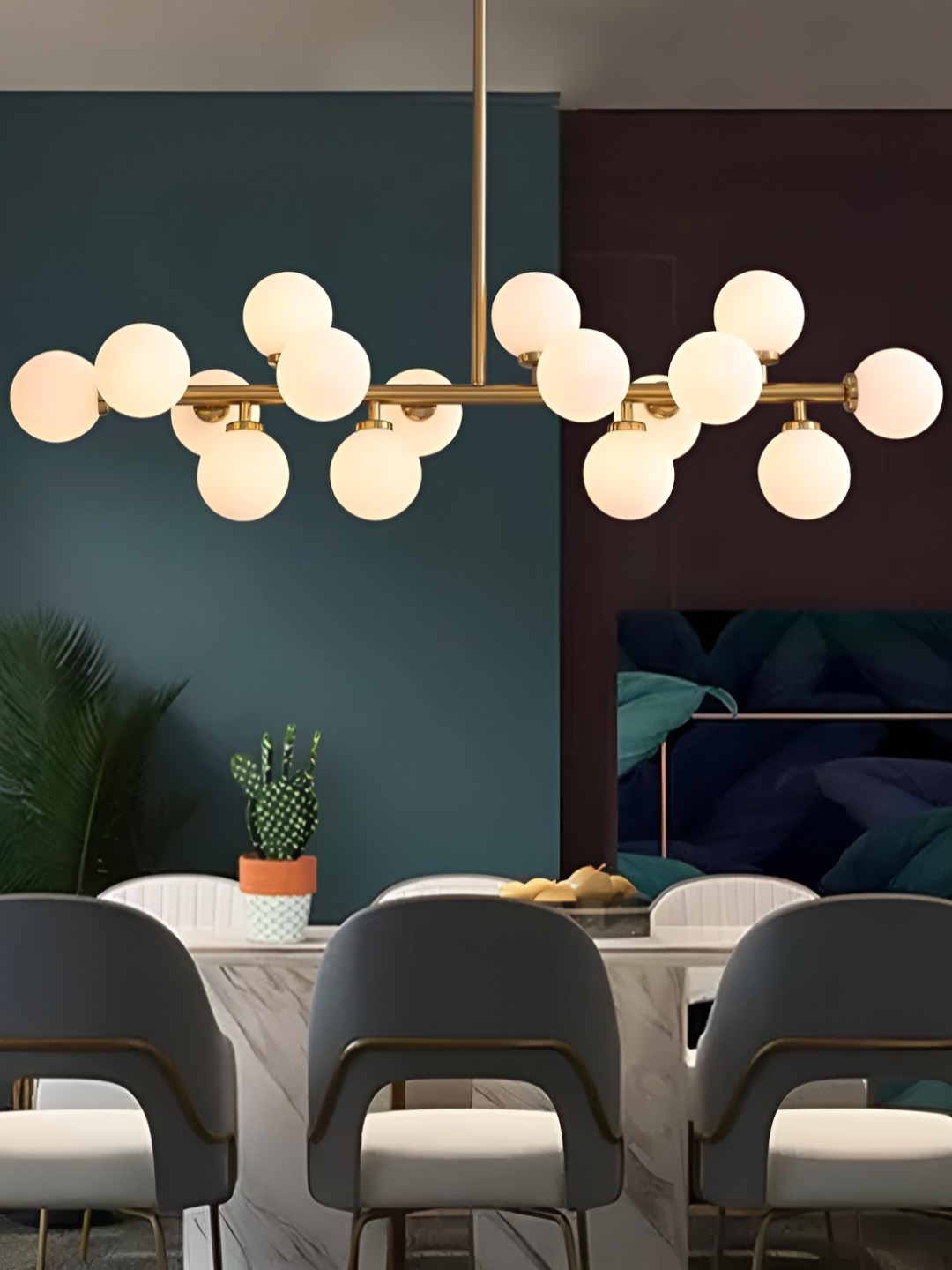 

blissbells Gold Toned Ceiling Lamp