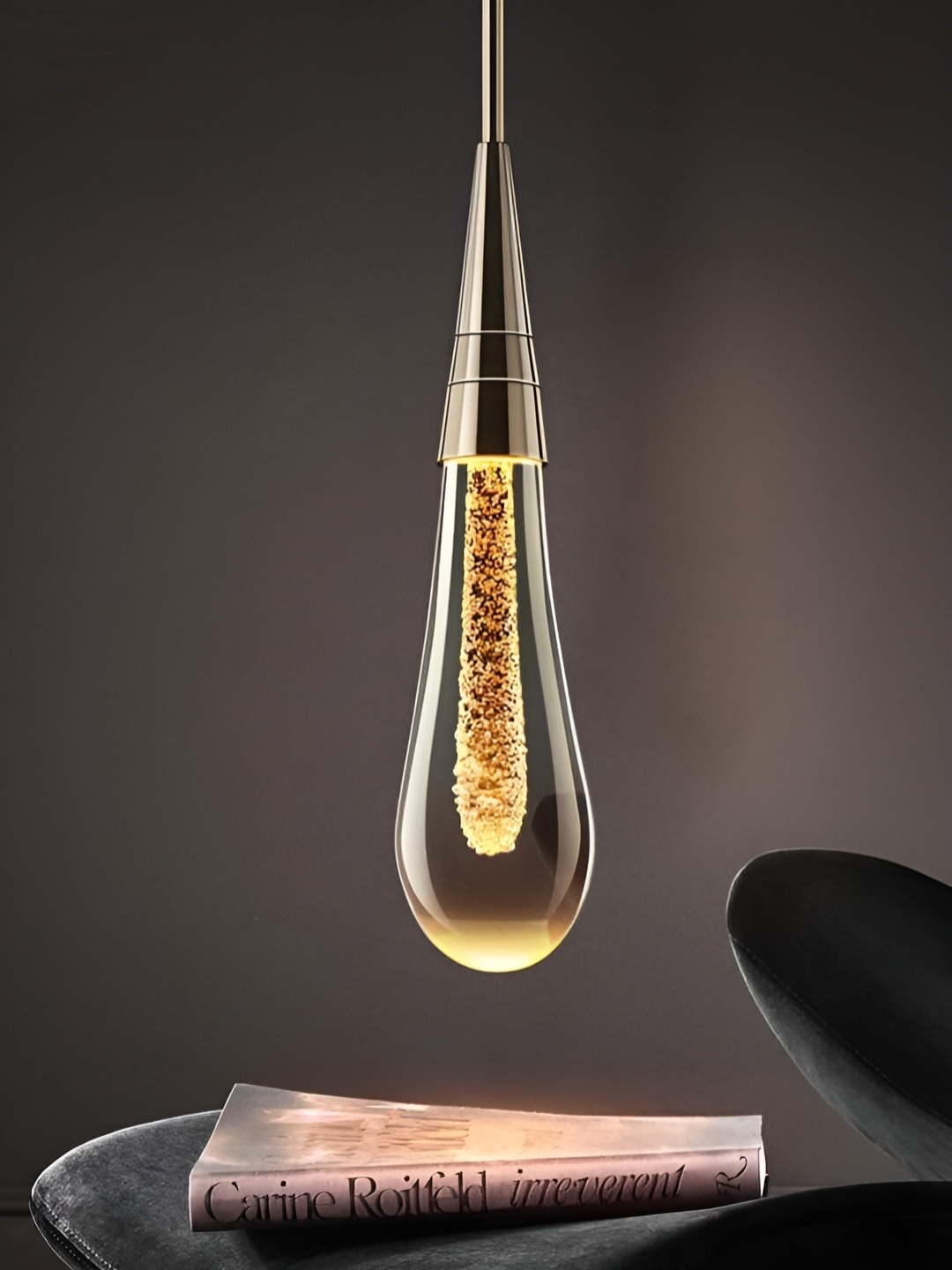 

blissbells Gold Toned Crystal Short Hanging Pendants Ceiling Lamp