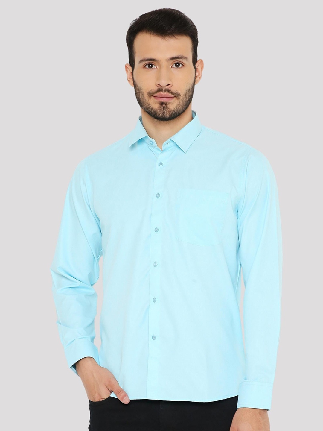 

Maharaja India Slim Fit Long Sleeves Casual Shirt, Blue