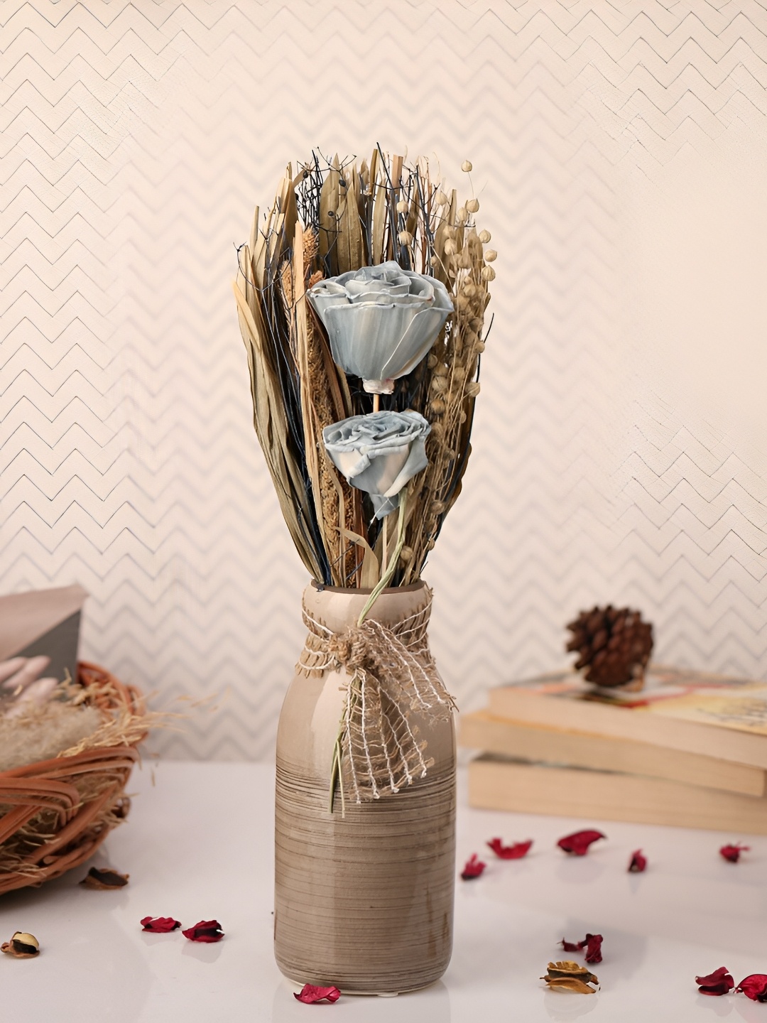 

Decor de Maison Beige & Blue Lea Dried Big Vase