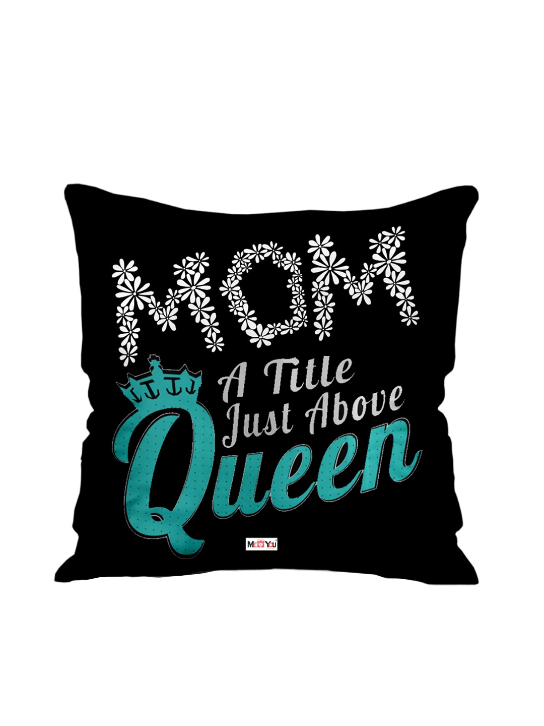 

ME & YOU Black & White Printed Square Cushion