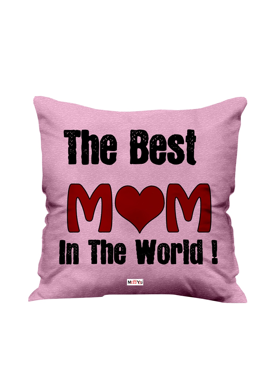 

ME & YOU Pink Printed Cushion