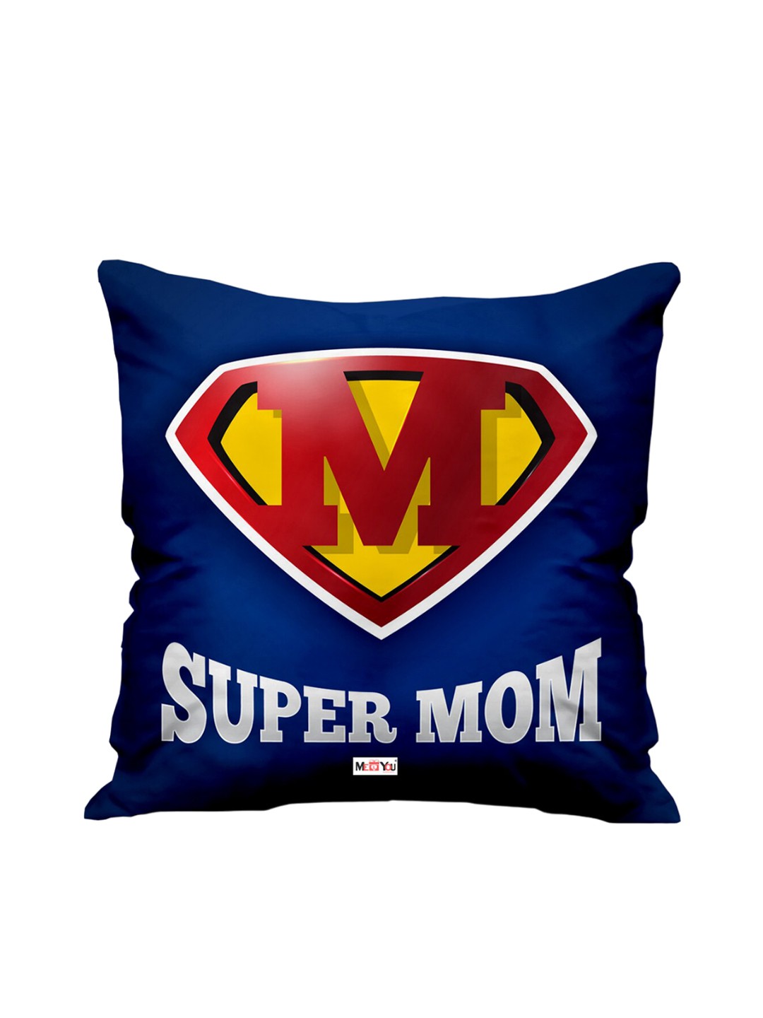 

ME & YOU Blue & Yellow Printed Square Cushion