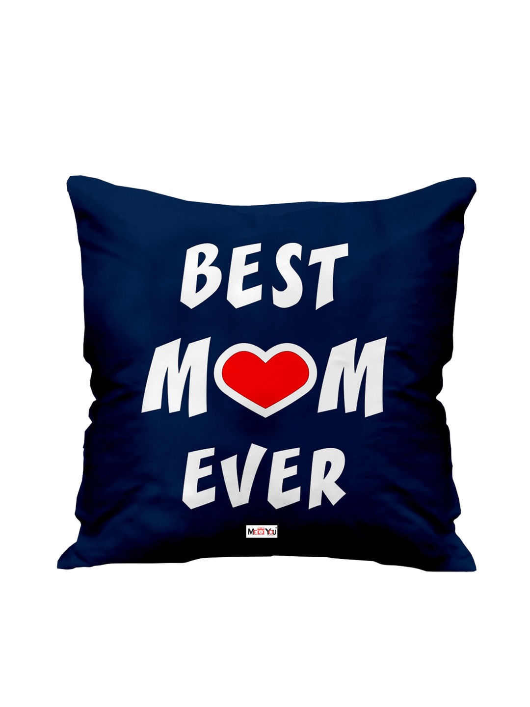 

ME & YOU Blue & White Printed Square Cushion
