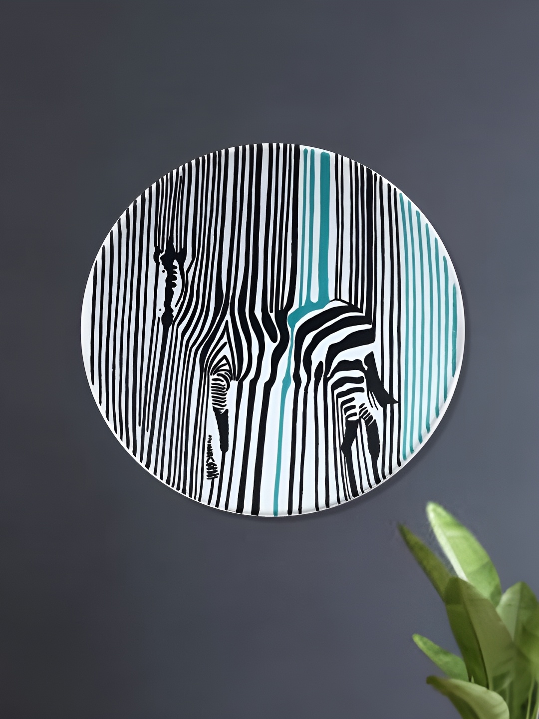 

ARTYSTA BEAUTIFYING LIVES Black & White Printed Wall Plate