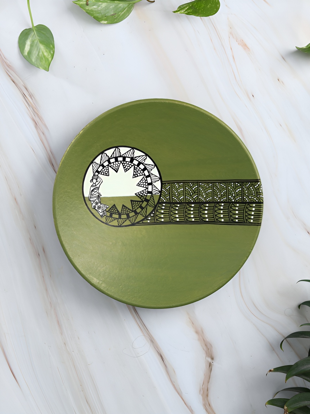 

ARTYSTA BEAUTIFYING LIVES Green Tribe Wall Plate