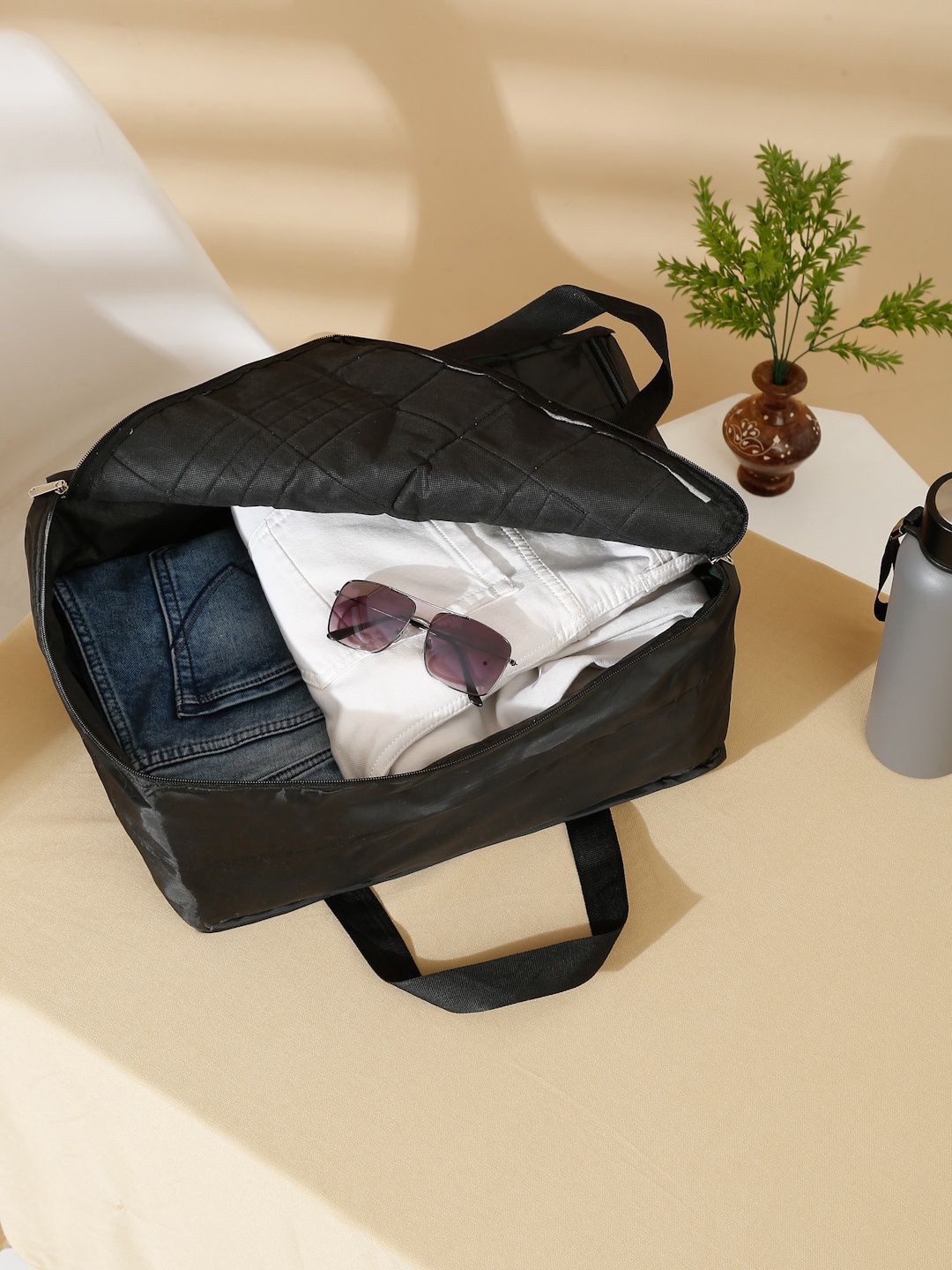 

HOSTA HOMES Under Bed Storage Handbag Organiser, Black