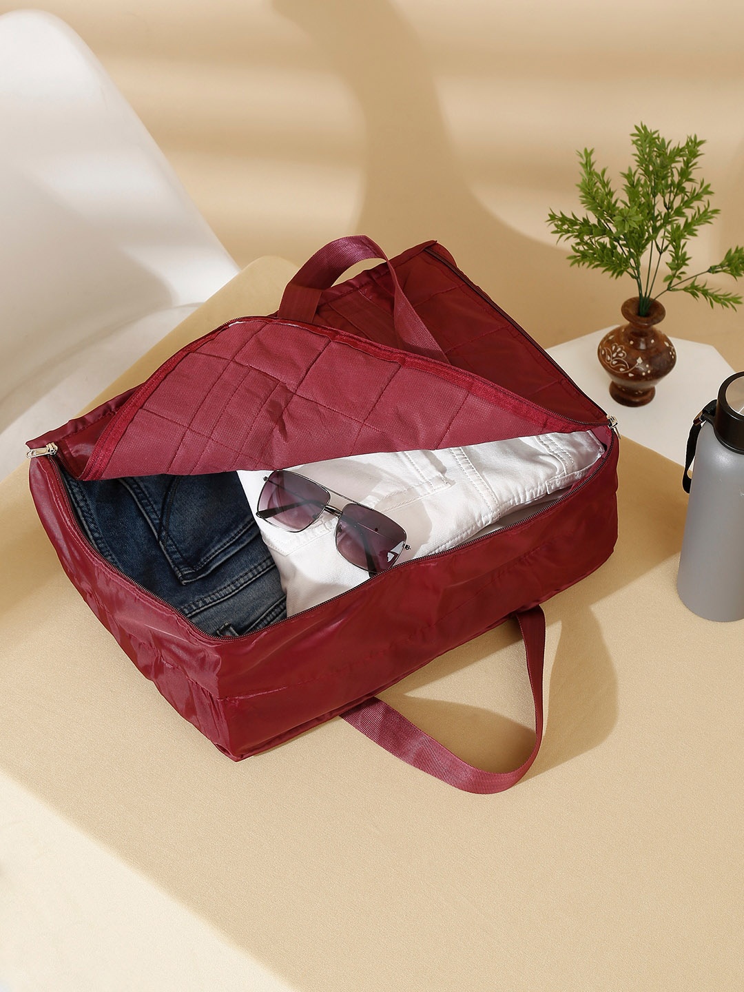 

HOSTA HOMES Maroon Under Bed Storage Handbag Organiser