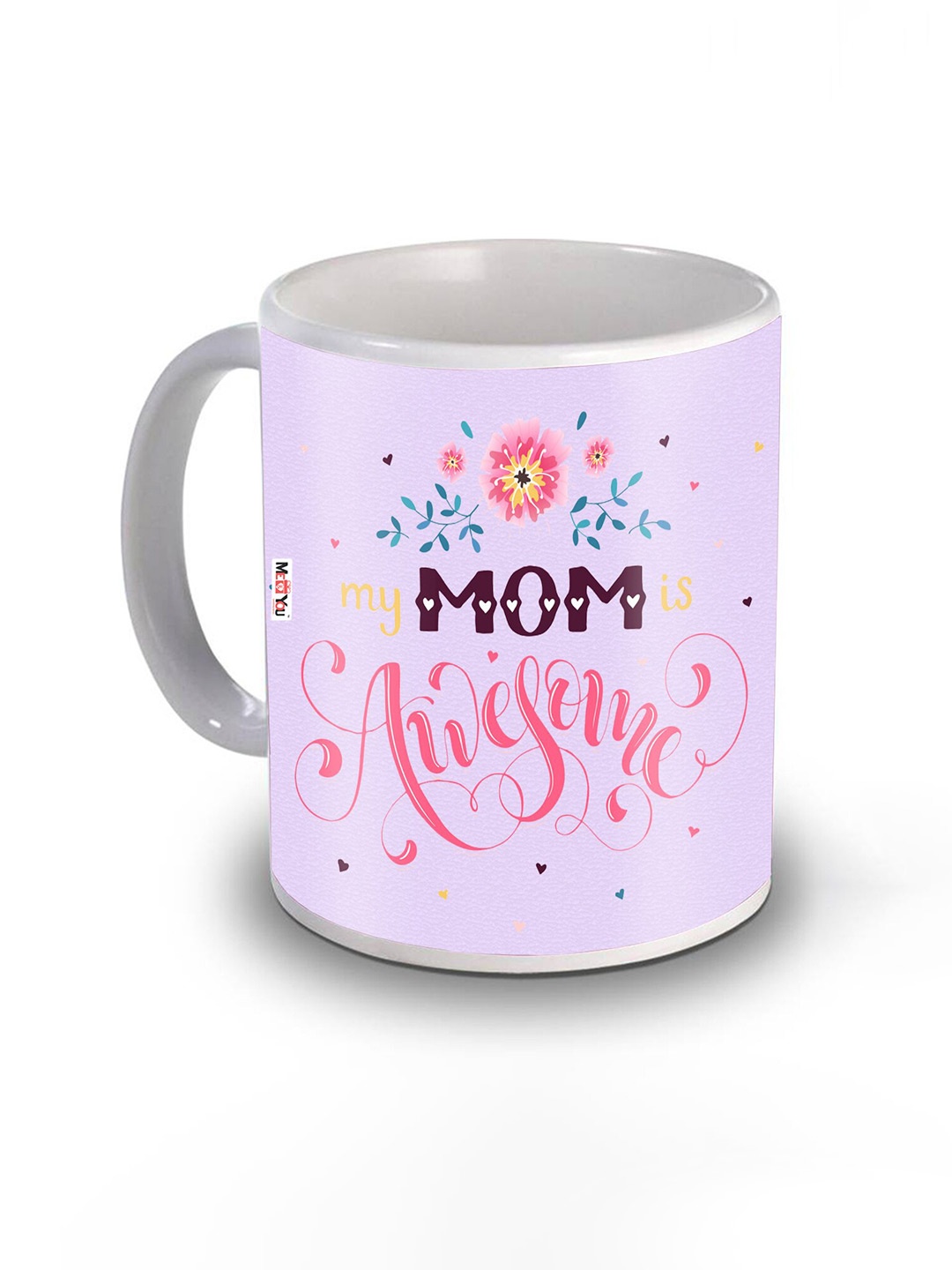 

ME & YOU Pink Text or Slogans Printed Ceramic Glossy Mugs 325 ml