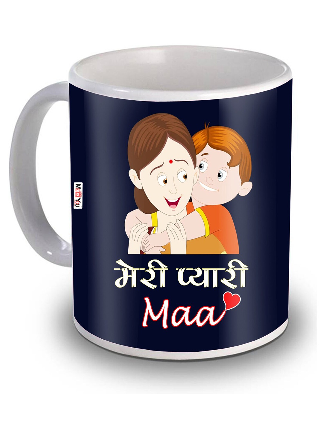 

ME & YOU Blue White Text or Slogans Ceramic Glossy Mugs 325 Ml