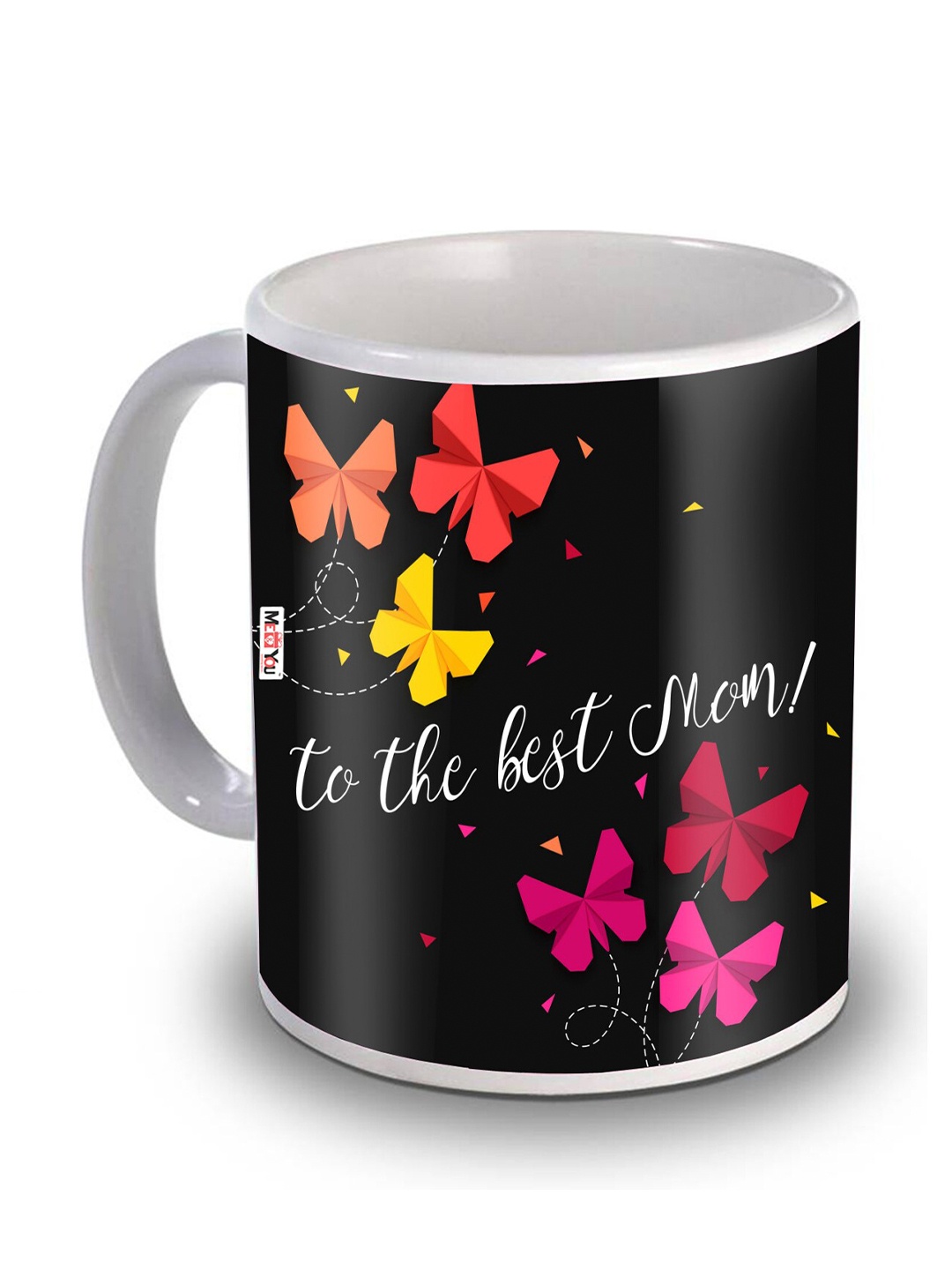 

ME & YOU White & Black Printed Ceramic Glossy Cups and Mugs