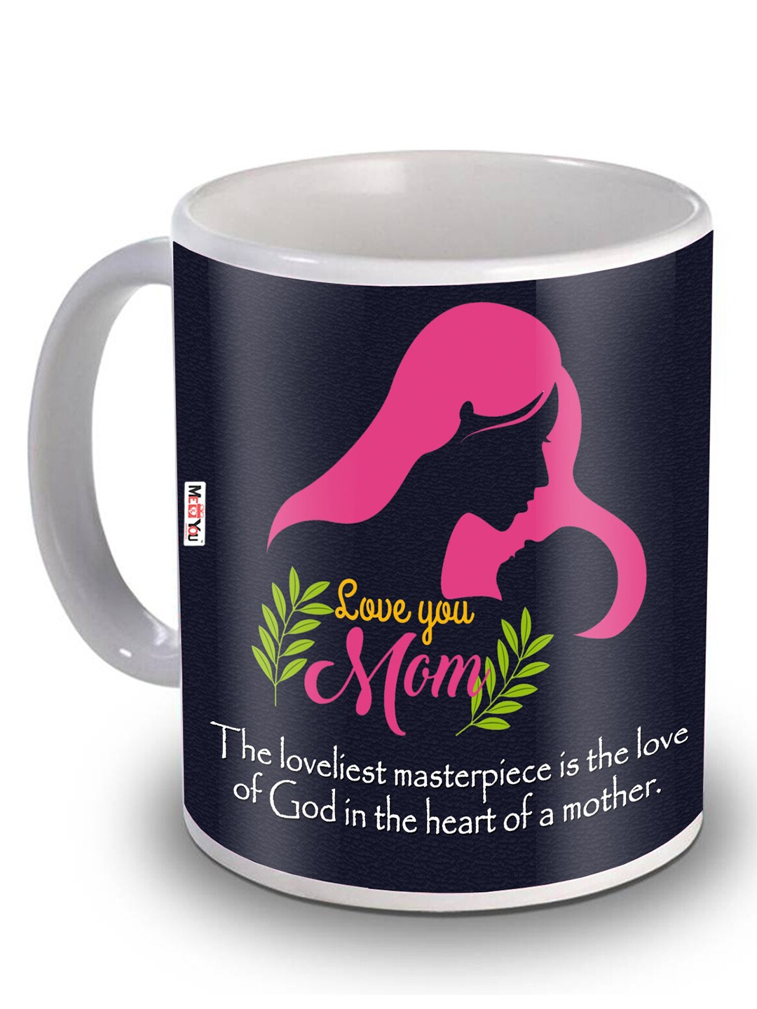 

ME & YOU Black Printed Ceramic Glossy Mug