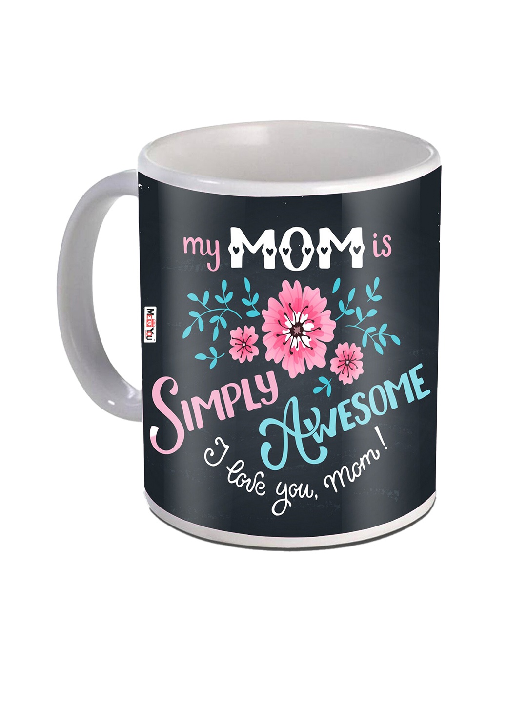 

ME & YOU Black & White Text Printed Ceramic Glossy Mug 325ml