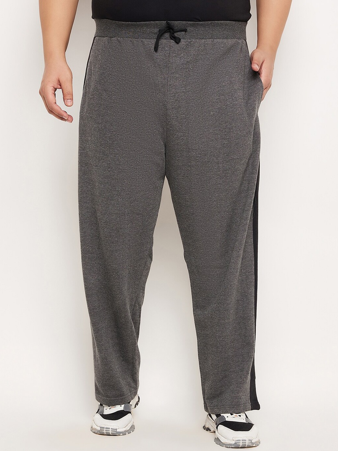 

AUSTIVO Men Plus Size Mid Rise Track Pants, Grey