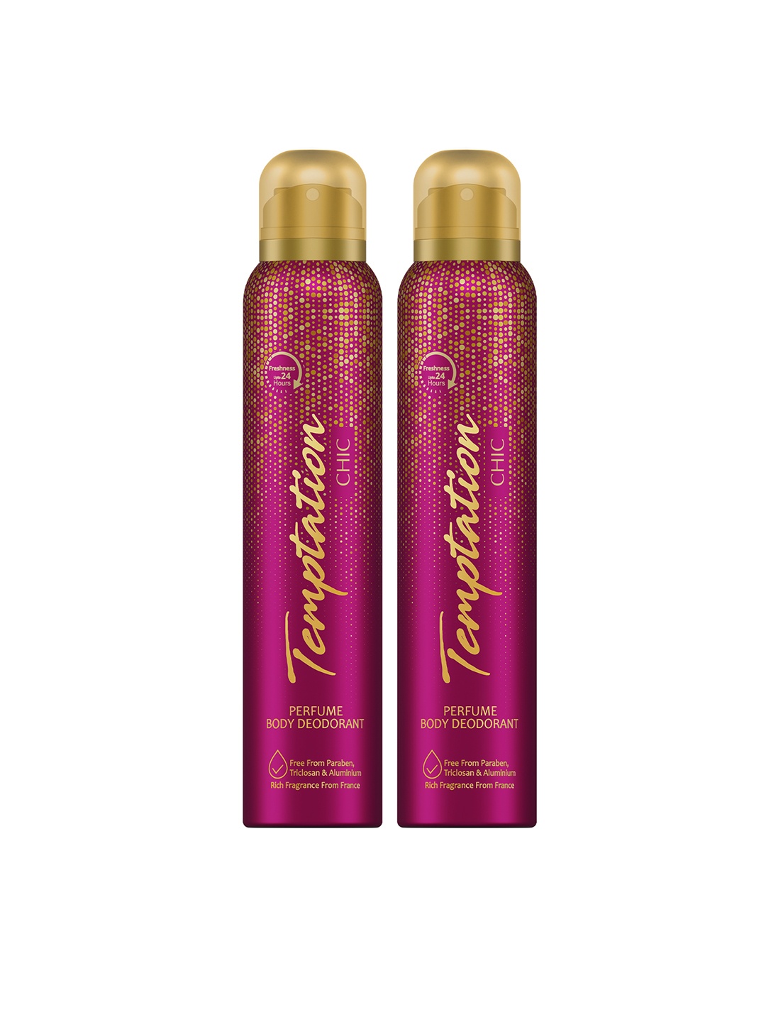 

Envy Women Set of 2 Temptation Chic Perfume Body Deodorant - 99 g each, Magenta