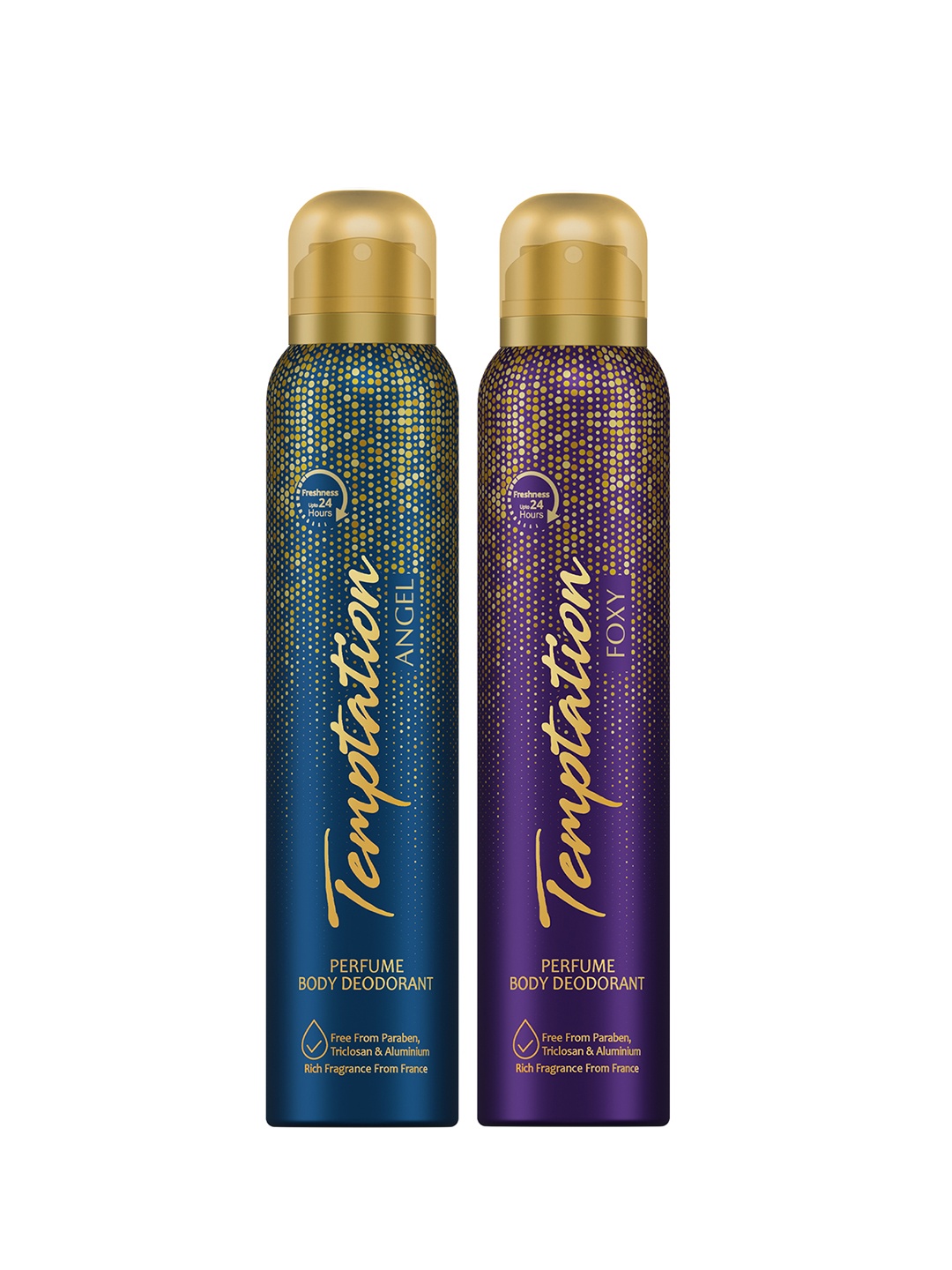 

Envy Women Set of 2 Temptation Perfume Body Deodorant 99 g each - Foxy & Angel, Teal