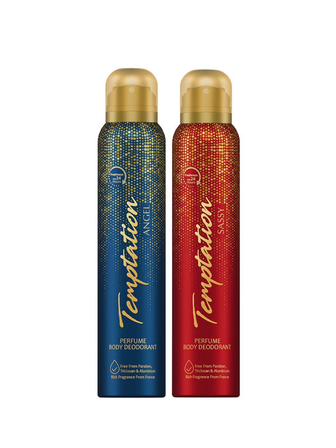 

Envy Women Set of 2 Temptation Perfume Body Deodorant 99 g each - Angel & Sassy, Teal