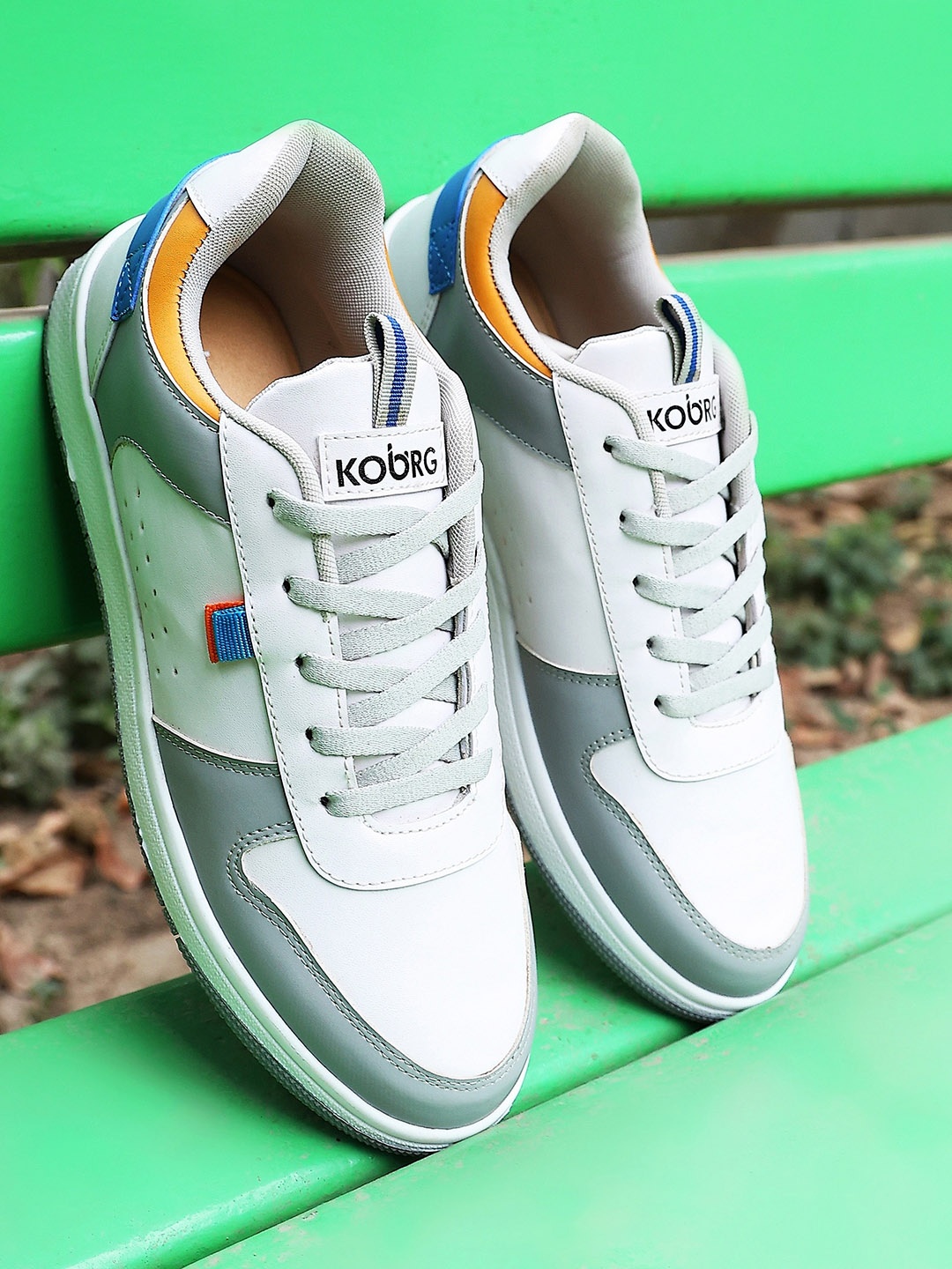 

Koburg Men Breeze Colourblocked Comfort Insole Sneakers, White