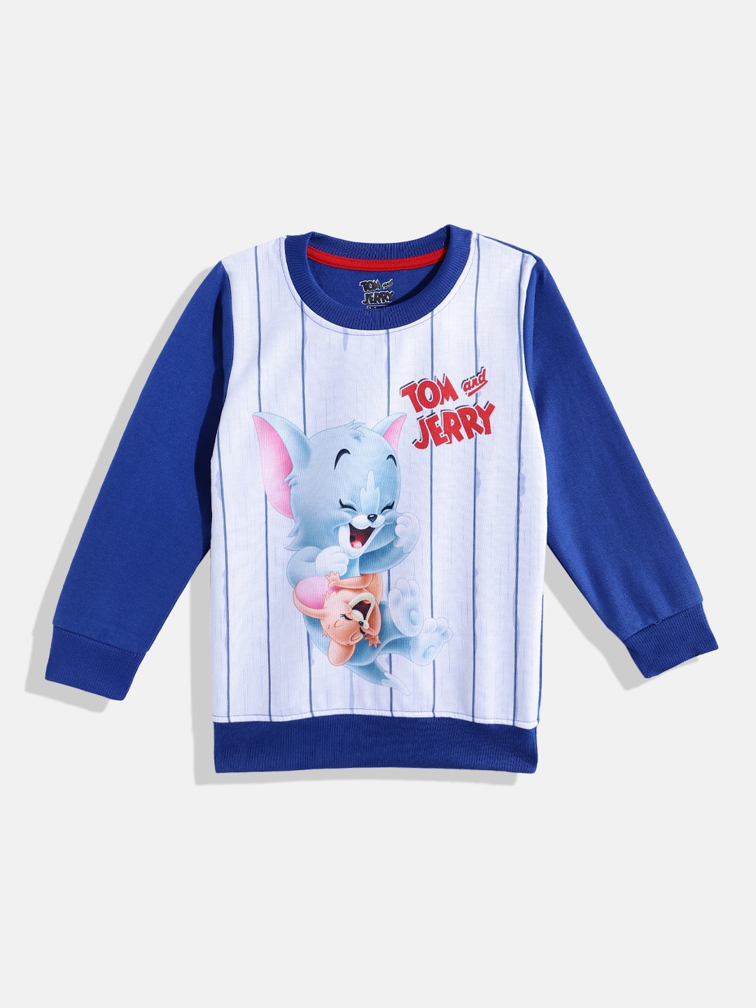 

Eteenz Boys Tom & Jerry Printed Sweatshirt, Blue