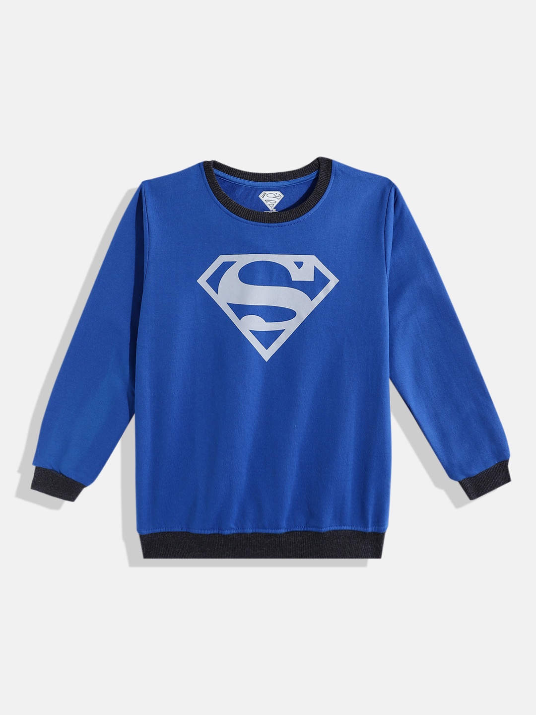 

Eteenz Boys Superman Print Cotton Sweatshirt, Blue