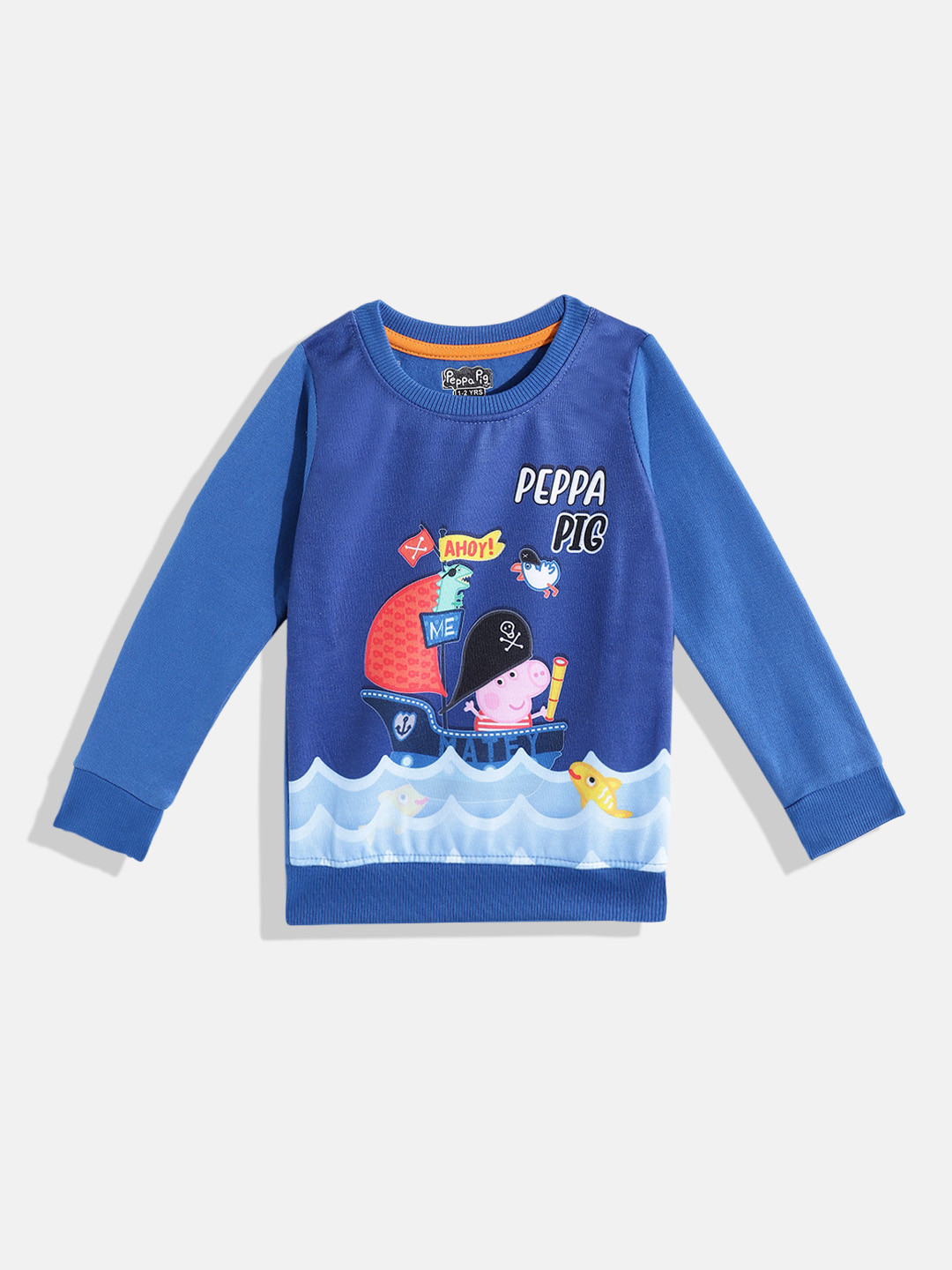 

Eteenz Boys Peppa Pig Printed Cotton Sweatshirt, Blue