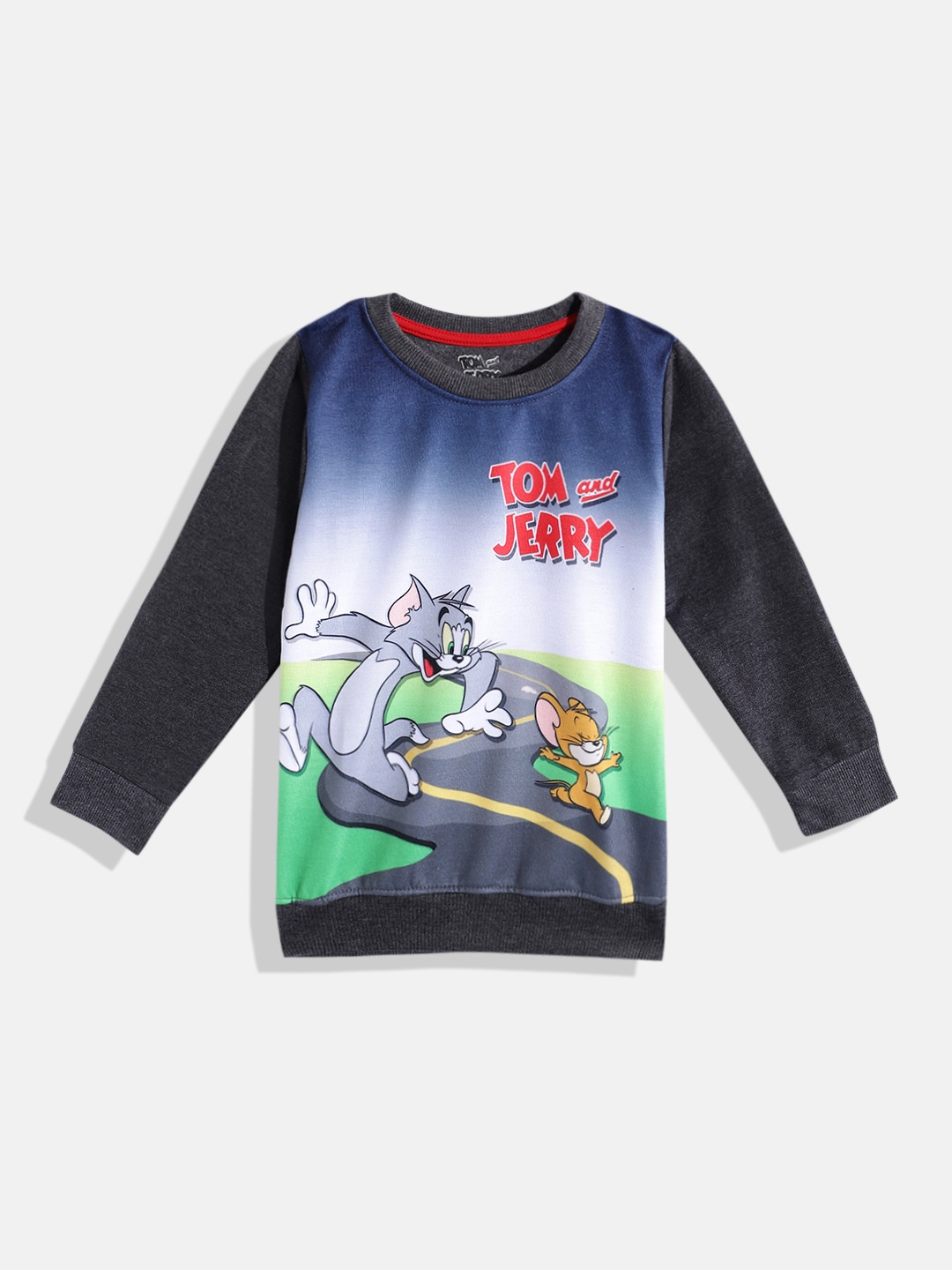 

Eteenz Boys Tom & Jerry Print Cotton Sweatshirt, Navy blue