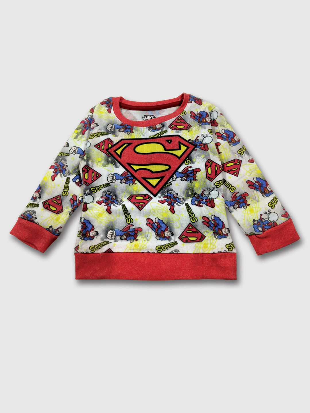 

Eteenz Boys Superman Printed Sweatshirt, White