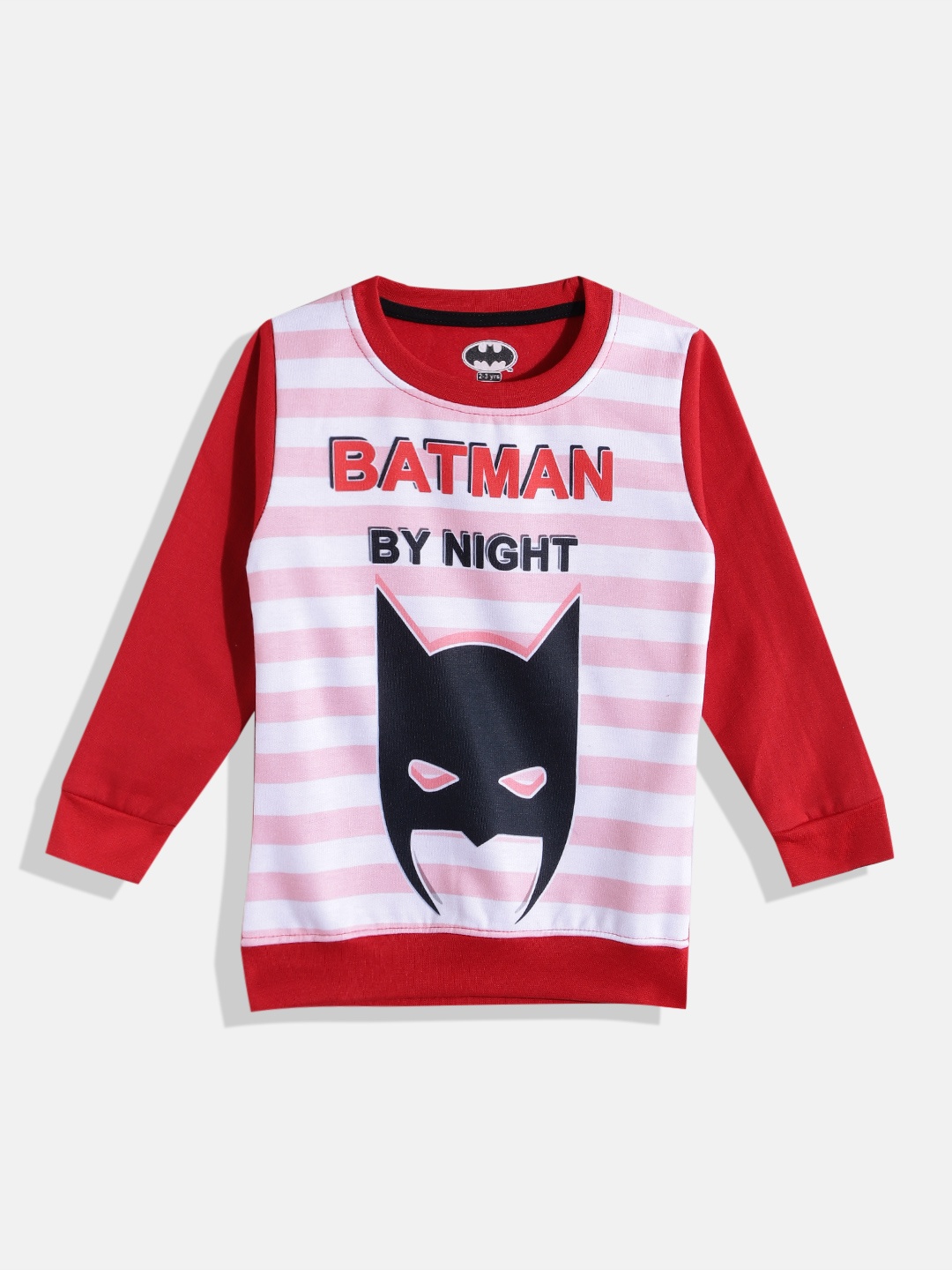 

Eteenz Boys Batman Printed Cotton Sweatshirt, Red